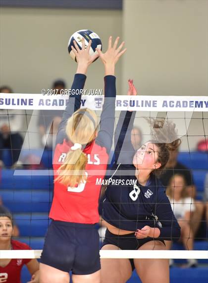 Thumbnail 2 in Teurlings Catholic @ Ursuline Academy (Catholic League Tournament) photogallery.
