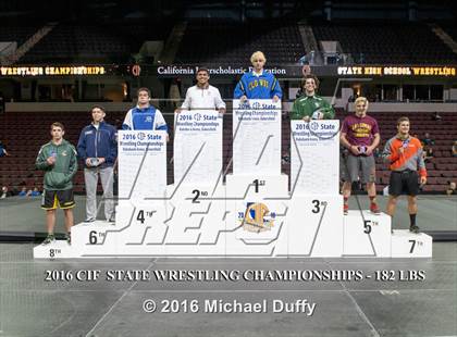Thumbnail 2 in CIF State Boys Wrestling Championships (Podium Awards) photogallery.