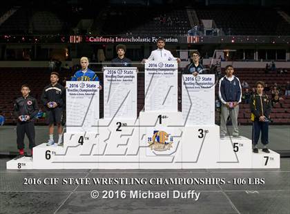 Thumbnail 2 in CIF State Boys Wrestling Championships (Podium Awards) photogallery.
