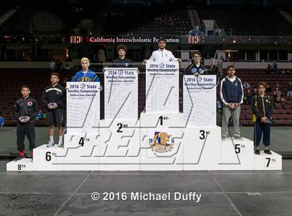 Thumbnail 1 in CIF State Boys Wrestling Championships (Podium Awards) photogallery.