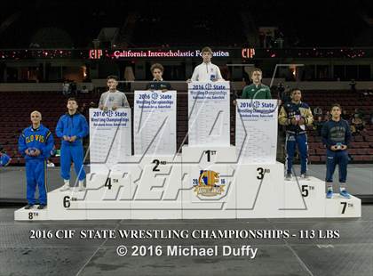 Thumbnail 2 in CIF State Boys Wrestling Championships (Podium Awards) photogallery.