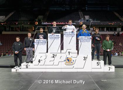 Thumbnail 2 in CIF State Boys Wrestling Championships (Podium Awards) photogallery.