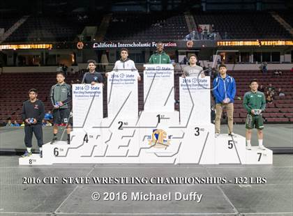 Thumbnail 2 in CIF State Boys Wrestling Championships (Podium Awards) photogallery.
