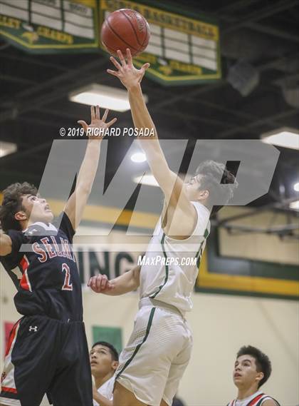 Thumbnail 3 in Dinuba vs. Selma (68th Annual Kingsburg Lions Club Tournament) photogallery.