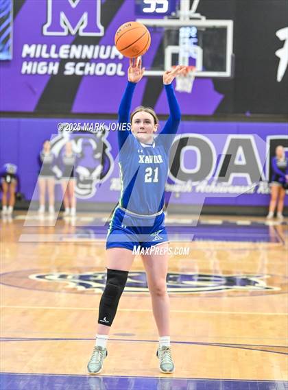 Thumbnail 3 in Millennium vs. Xavier College Prep (AIA OPEN Quarterfinal) photogallery.