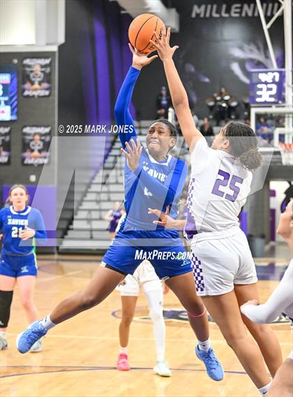 Thumbnail 3 in Millennium vs. Xavier College Prep (AIA OPEN Quarterfinal) photogallery.
