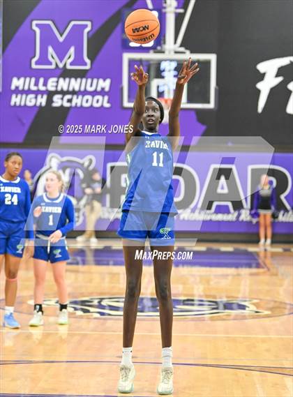 Thumbnail 2 in Millennium vs. Xavier College Prep (AIA OPEN Quarterfinal) photogallery.