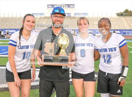 Thumbnail 3 in Canyon View vs Mountain Pointe (AIA 5A Division Finals - Awards) photogallery.