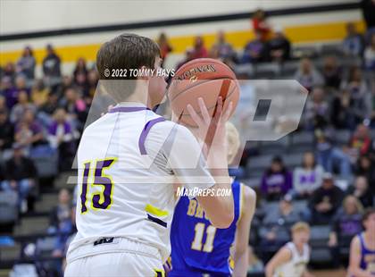 Thumbnail 2 in Merkel vs. Brock (UIL Basketball 3A Area Playoff) photogallery.