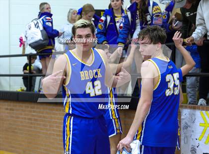 Thumbnail 2 in Merkel vs. Brock (UIL Basketball 3A Area Playoff) photogallery.