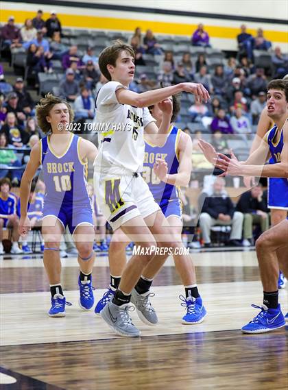 Thumbnail 3 in Merkel vs. Brock (UIL Basketball 3A Area Playoff) photogallery.