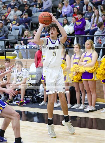 Thumbnail 2 in Merkel vs. Brock (UIL Basketball 3A Area Playoff) photogallery.