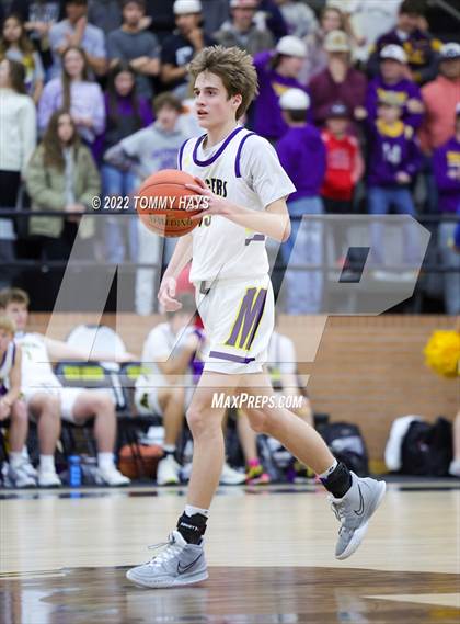 Thumbnail 2 in Merkel vs. Brock (UIL Basketball 3A Area Playoff) photogallery.
