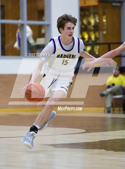 Thumbnail 1 in Merkel vs. Brock (UIL Basketball 3A Area Playoff) photogallery.
