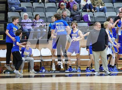 Thumbnail 3 in Merkel vs. Brock (UIL Basketball 3A Area Playoff) photogallery.
