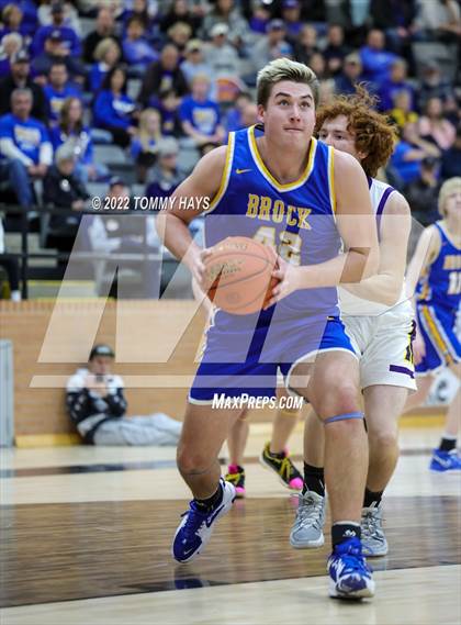 Thumbnail 2 in Merkel vs. Brock (UIL Basketball 3A Area Playoff) photogallery.