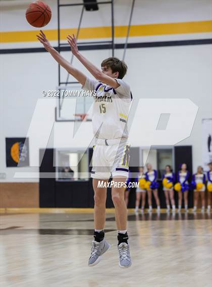 Thumbnail 3 in Merkel vs. Brock (UIL Basketball 3A Area Playoff) photogallery.