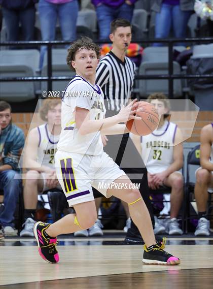 Thumbnail 1 in Merkel vs. Brock (UIL Basketball 3A Area Playoff) photogallery.