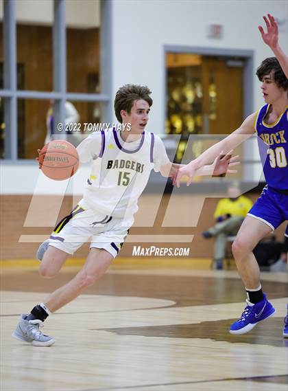 Thumbnail 2 in Merkel vs. Brock (UIL Basketball 3A Area Playoff) photogallery.