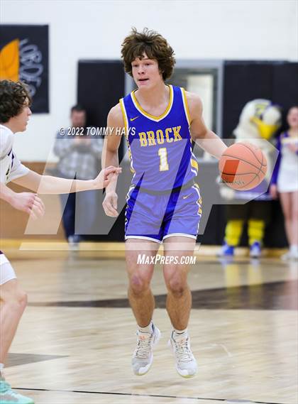 Thumbnail 3 in Merkel vs. Brock (UIL Basketball 3A Area Playoff) photogallery.