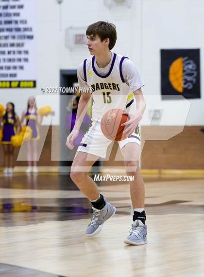 Thumbnail 2 in Merkel vs. Brock (UIL Basketball 3A Area Playoff) photogallery.
