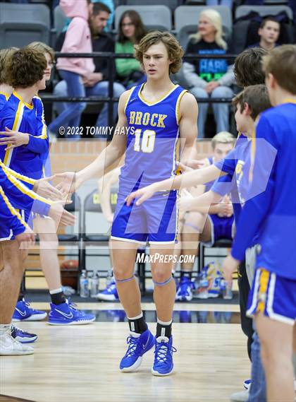 Thumbnail 3 in Merkel vs. Brock (UIL Basketball 3A Area Playoff) photogallery.