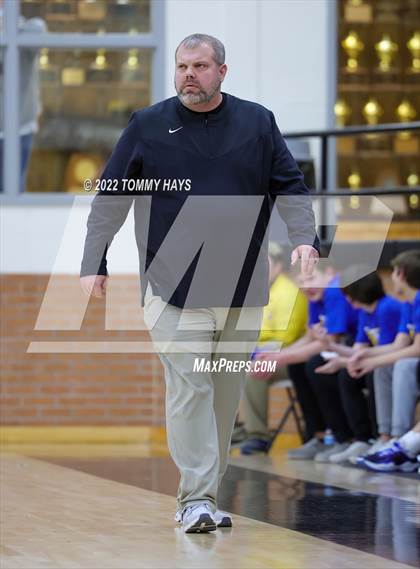 Thumbnail 2 in Merkel vs. Brock (UIL Basketball 3A Area Playoff) photogallery.