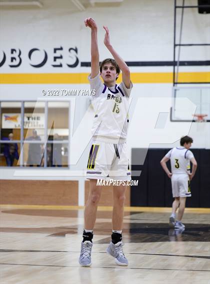 Thumbnail 3 in Merkel vs. Brock (UIL Basketball 3A Area Playoff) photogallery.