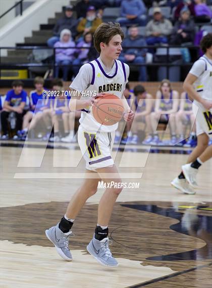 Thumbnail 1 in Merkel vs. Brock (UIL Basketball 3A Area Playoff) photogallery.