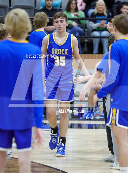 Thumbnail 2 in Merkel vs. Brock (UIL Basketball 3A Area Playoff) photogallery.