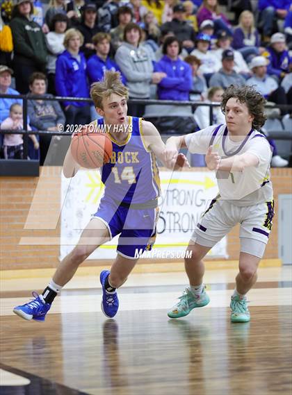 Thumbnail 3 in Merkel vs. Brock (UIL Basketball 3A Area Playoff) photogallery.