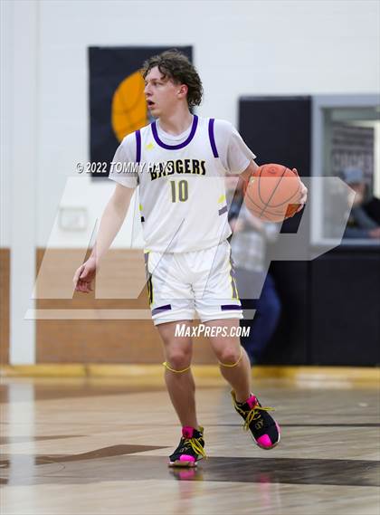 Thumbnail 2 in Merkel vs. Brock (UIL Basketball 3A Area Playoff) photogallery.