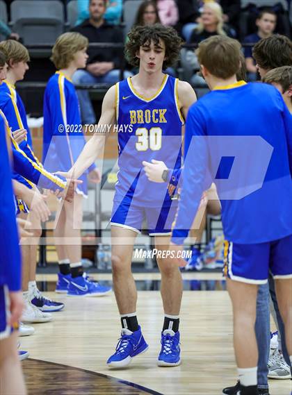 Thumbnail 1 in Merkel vs. Brock (UIL Basketball 3A Area Playoff) photogallery.