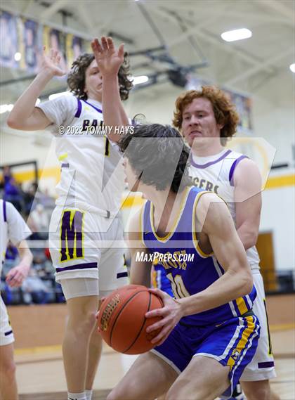 Thumbnail 1 in Merkel vs. Brock (UIL Basketball 3A Area Playoff) photogallery.