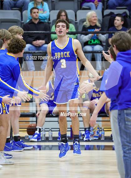 Thumbnail 3 in Merkel vs. Brock (UIL Basketball 3A Area Playoff) photogallery.
