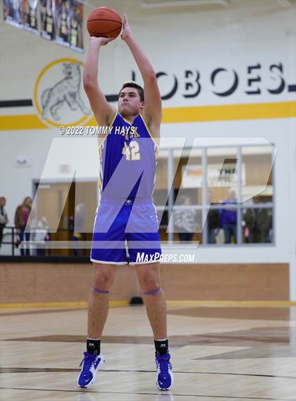 Thumbnail 3 in Merkel vs. Brock (UIL Basketball 3A Area Playoff) photogallery.