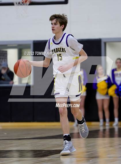 Thumbnail 1 in Merkel vs. Brock (UIL Basketball 3A Area Playoff) photogallery.