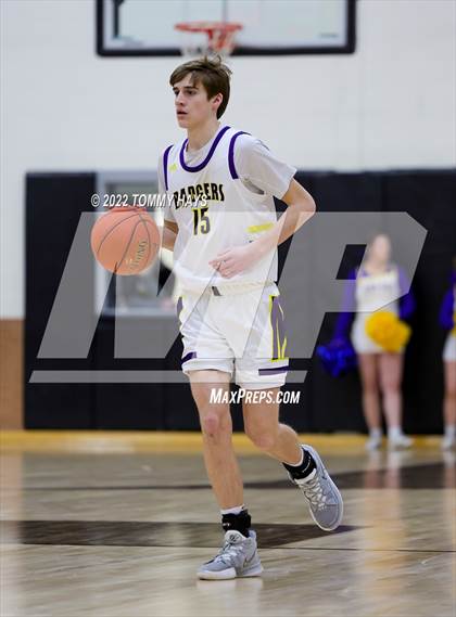 Thumbnail 1 in Merkel vs. Brock (UIL Basketball 3A Area Playoff) photogallery.
