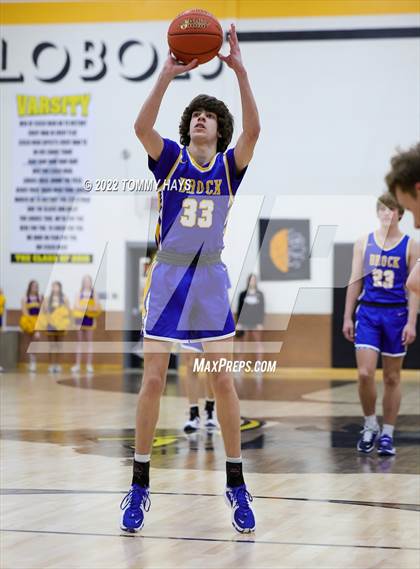 Thumbnail 3 in Merkel vs. Brock (UIL Basketball 3A Area Playoff) photogallery.