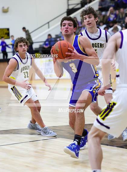 Thumbnail 3 in Merkel vs. Brock (UIL Basketball 3A Area Playoff) photogallery.