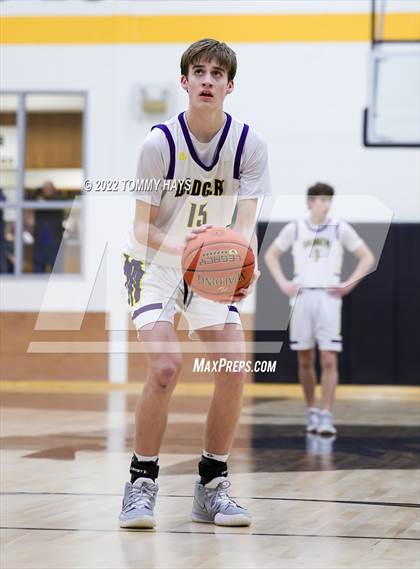 Thumbnail 3 in Merkel vs. Brock (UIL Basketball 3A Area Playoff) photogallery.