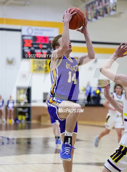 Thumbnail 2 in Merkel vs. Brock (UIL Basketball 3A Area Playoff) photogallery.