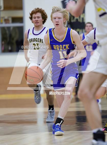 Thumbnail 2 in Merkel vs. Brock (UIL Basketball 3A Area Playoff) photogallery.