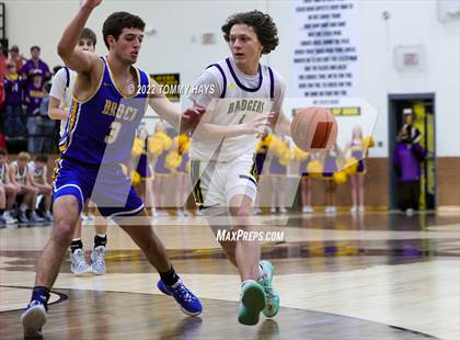 Thumbnail 2 in Merkel vs. Brock (UIL Basketball 3A Area Playoff) photogallery.