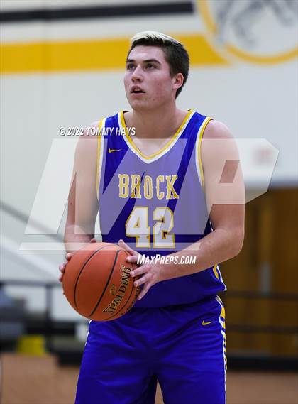 Thumbnail 2 in Merkel vs. Brock (UIL Basketball 3A Area Playoff) photogallery.