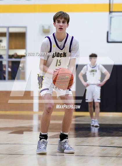 Thumbnail 1 in Merkel vs. Brock (UIL Basketball 3A Area Playoff) photogallery.