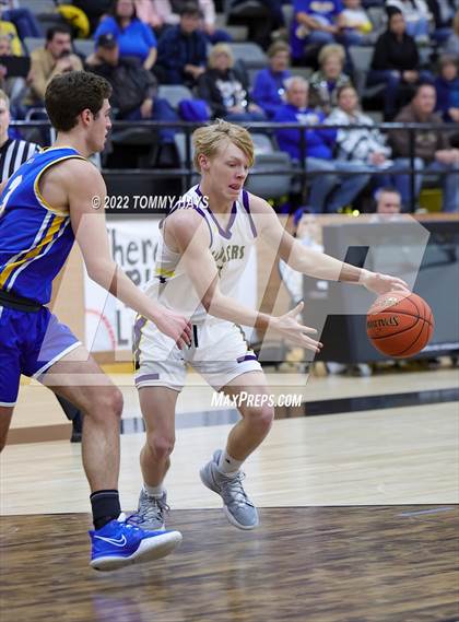 Thumbnail 2 in Merkel vs. Brock (UIL Basketball 3A Area Playoff) photogallery.