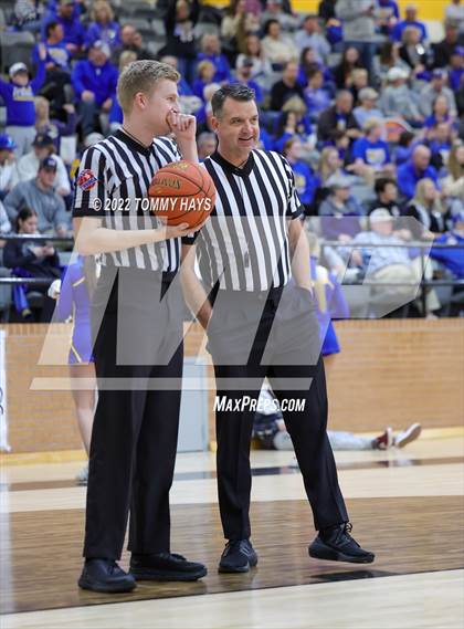 Thumbnail 2 in Merkel vs. Brock (UIL Basketball 3A Area Playoff) photogallery.