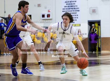 Thumbnail 1 in Merkel vs. Brock (UIL Basketball 3A Area Playoff) photogallery.