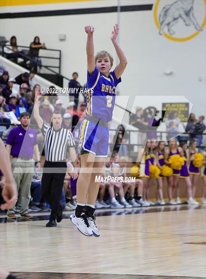 Thumbnail 2 in Merkel vs. Brock (UIL Basketball 3A Area Playoff) photogallery.